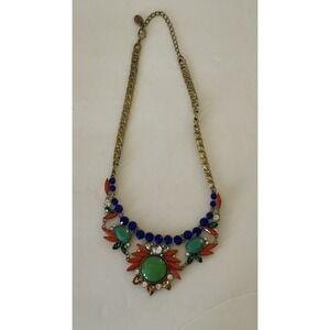 Jacke Ohs NYC Gold Tone Fashion Adjustable Necklace 18" Not Including Adjustable